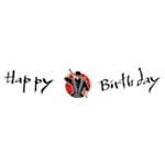 Ninja Party Happy Birthday Guirlande