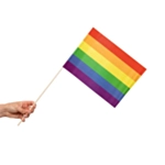 Regnbue Flag På Pinde