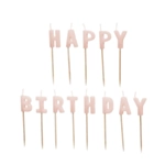 Happy Birthday Kagelys Lyserød