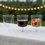 Plastik Vinglas Transparent