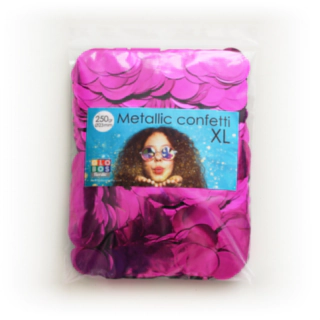 Rund Konfetti Metallisk Pink