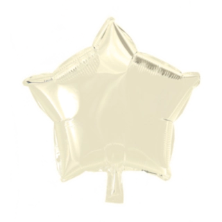 Stjerne Folieballon Hvid