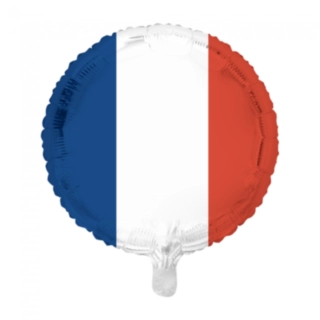 Rund Frankrig Flag Folieballon