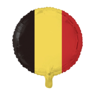 Rund Belgien Flag Folieballon