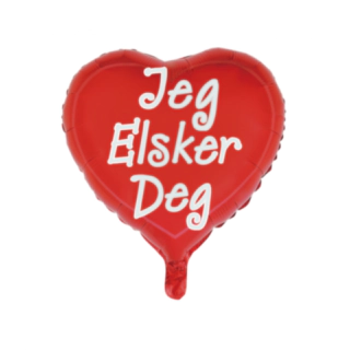 Hjerte Jeg Elsker Dig Folieballon