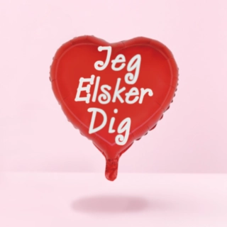 Hjerte Jeg Elsker Dig Folieballon