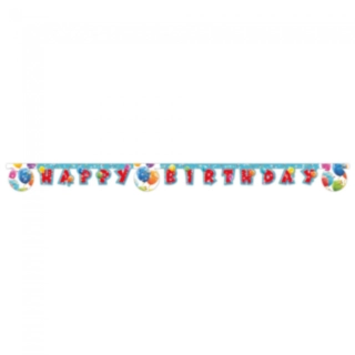 Festballon Happy Birthday Guirlande