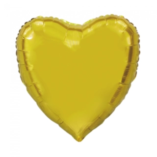 Hjerte Folieballon Guld