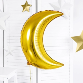 Halvmåne Folieballon Guld