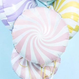 Slik Folieballon Pastel Lyserød