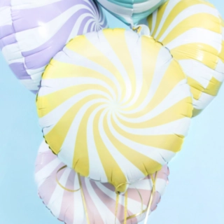 Slik Folieballon Pastel Gul