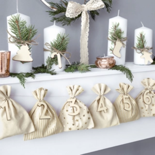 Bomuldspose Julekalender