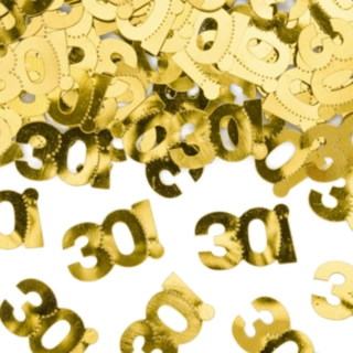 30 Års Konfetti Guld