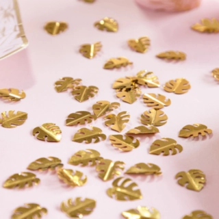 Palmeblade Konfetti Guld