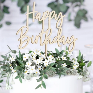 Happy Birthday Træ Kagetopper