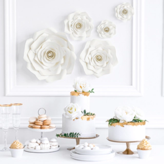 Papirsblomster Hvid