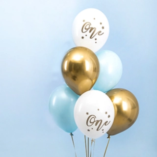 One Ballonbuket Pastel Lyseblå