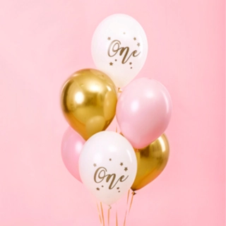 One Ballonbuket Pastel Lyserød