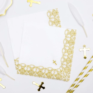 Konfirmation Servietter Guld